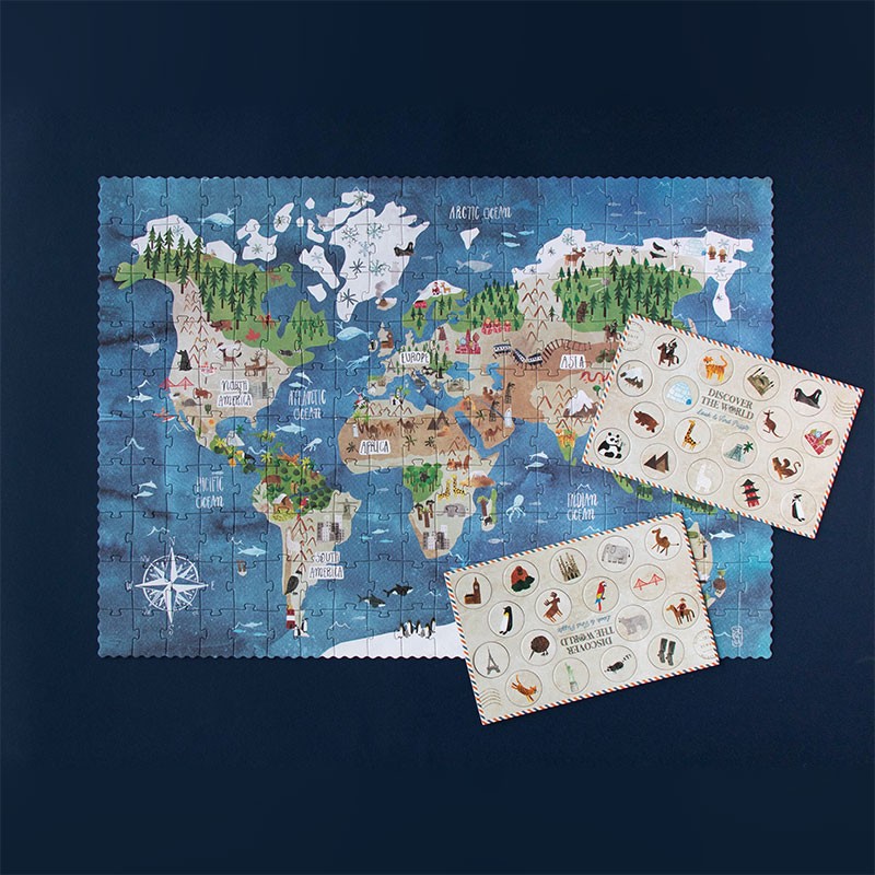world countries map puzzle